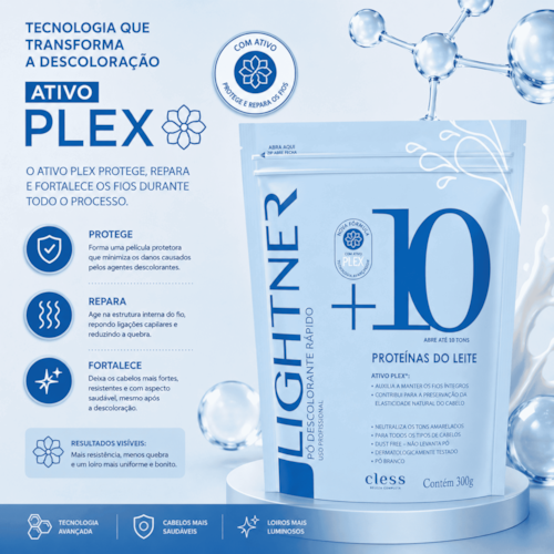 Pó Descolorante Capilar Proteína do Leite Lightner 50g