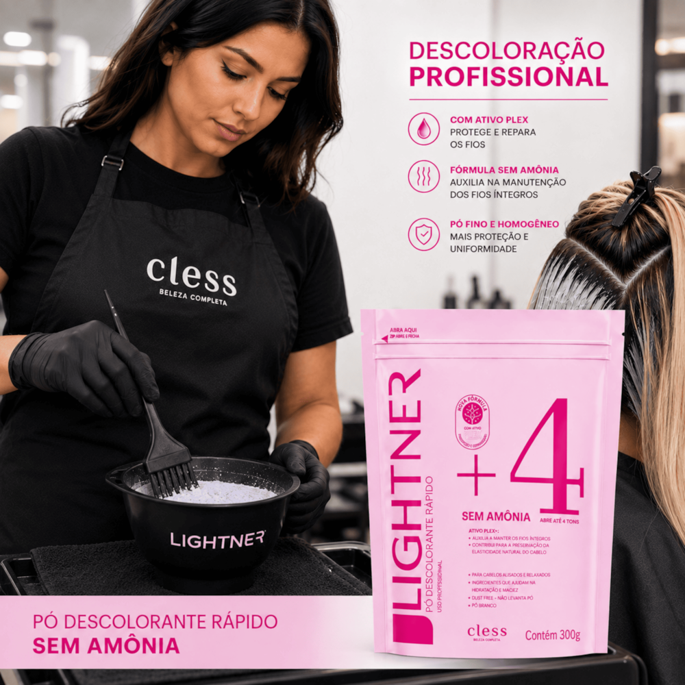 Pó Descolorante Capilar Sem Amônia Lightner 300g
