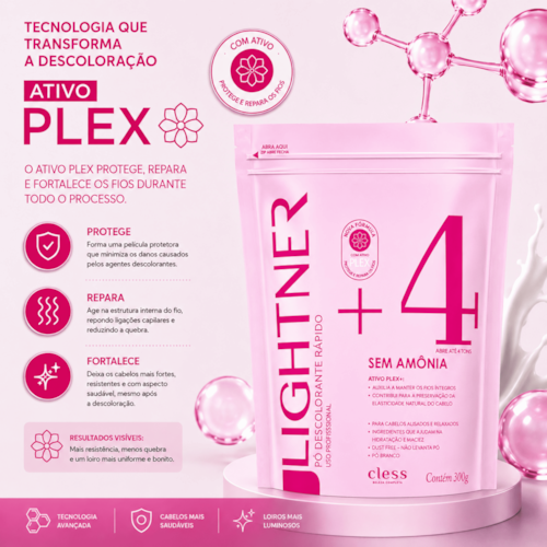 Pó Descolorante Capilar Sem Amônia Lightner 300g