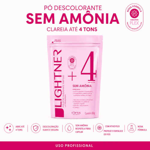 Pó Descolorante Capilar Sem Amônia Lightner 300g