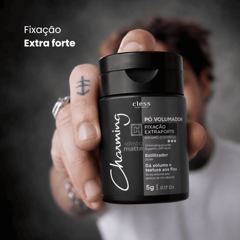 Pó Volumador Fixação Extraforte estilizador da textura Efeito Matte