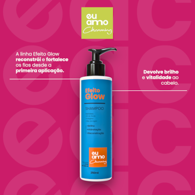 Shampoo Efeito Liso Nutritivo Argan 250ml Eu Amo Charming
