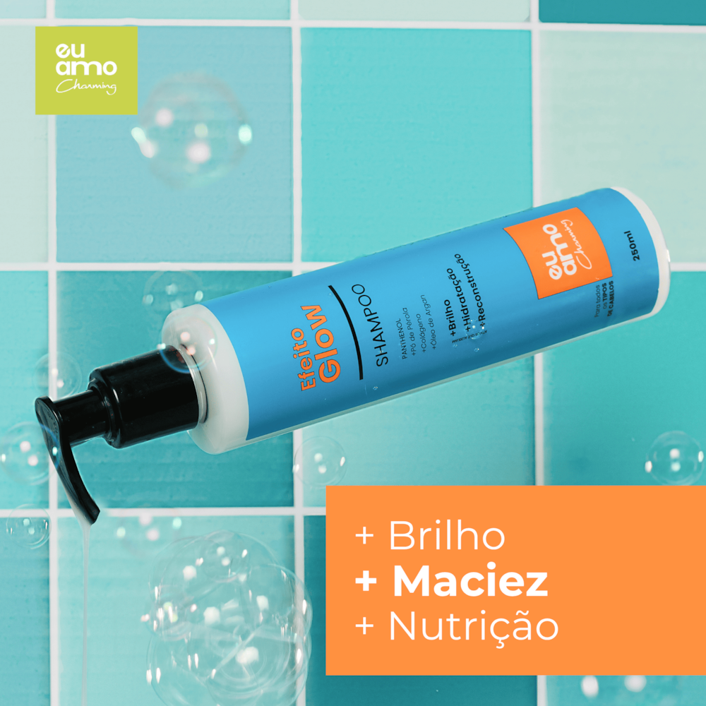 Shampoo Efeito Liso Nutritivo Argan 250ml Eu Amo Charming