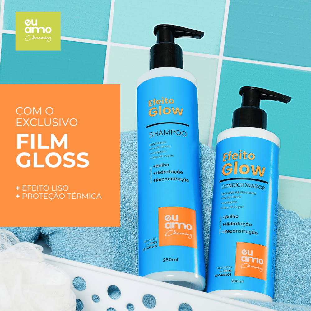 Shampoo Efeito Liso Nutritivo Argan 250ml Eu Amo Charming