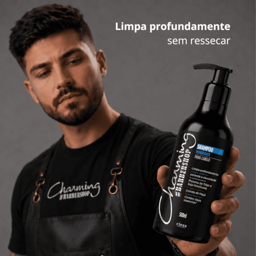 Shampoo Hidratante Barbershop Charming 500ml