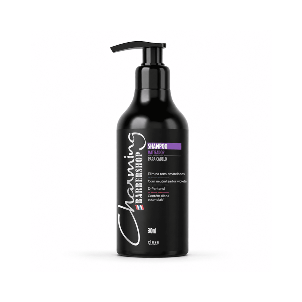 Shampoo Matizador D-Pantenol Barbershop Charming 500ml