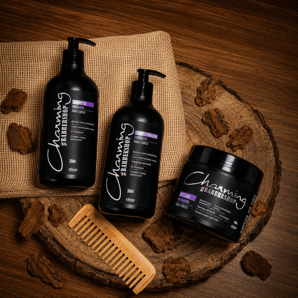 Shampoo Matizador D-Pantenol Barbershop Charming 500ml