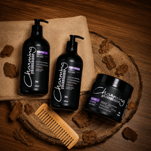 Shampoo Matizador D-Pantenol Barbershop Charming 500ml