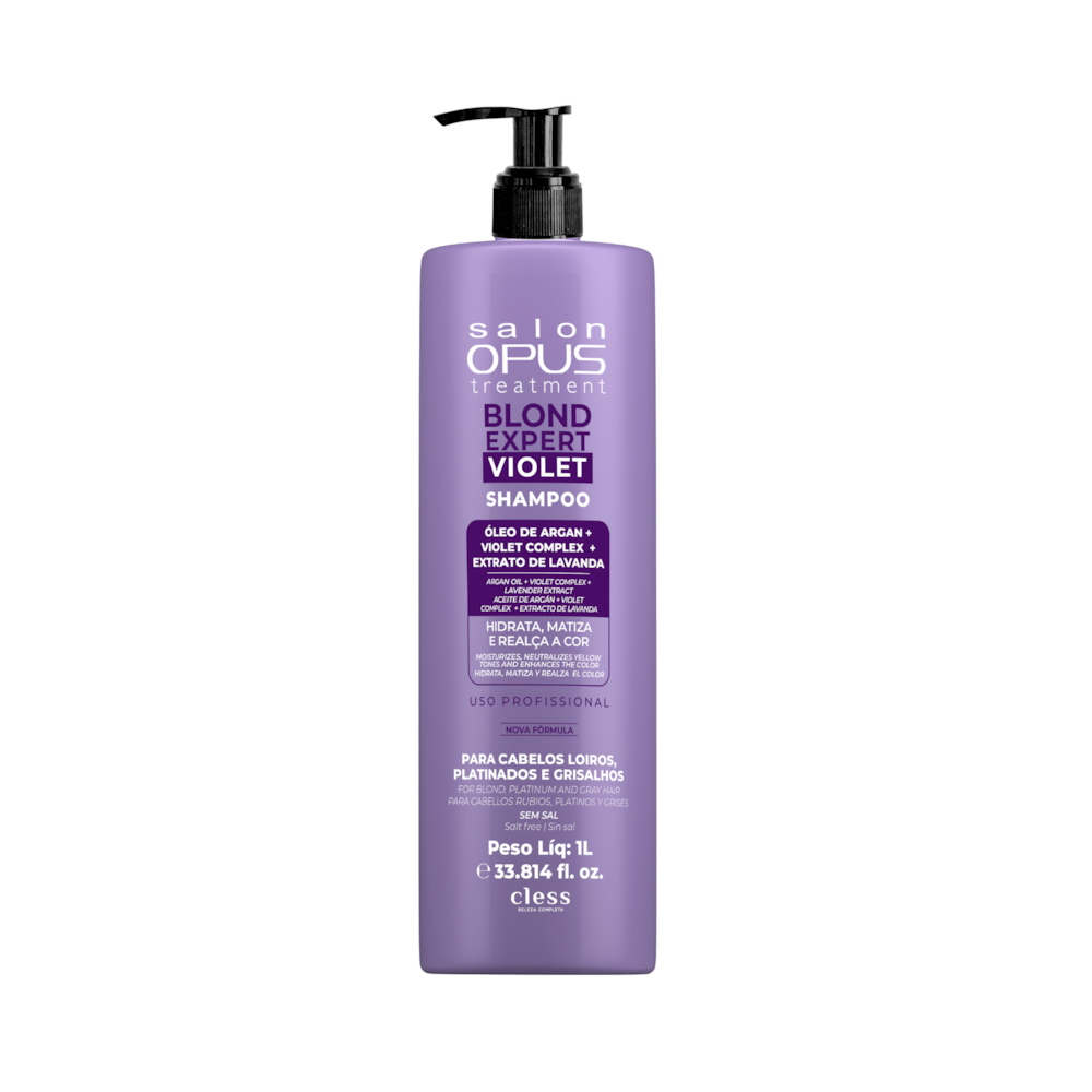 Shampoo Matizador professional Blond Expert Violet Salon Opus 1L