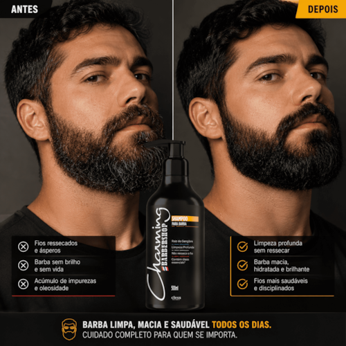Shampoo para Barba Masculino Charming barbershop