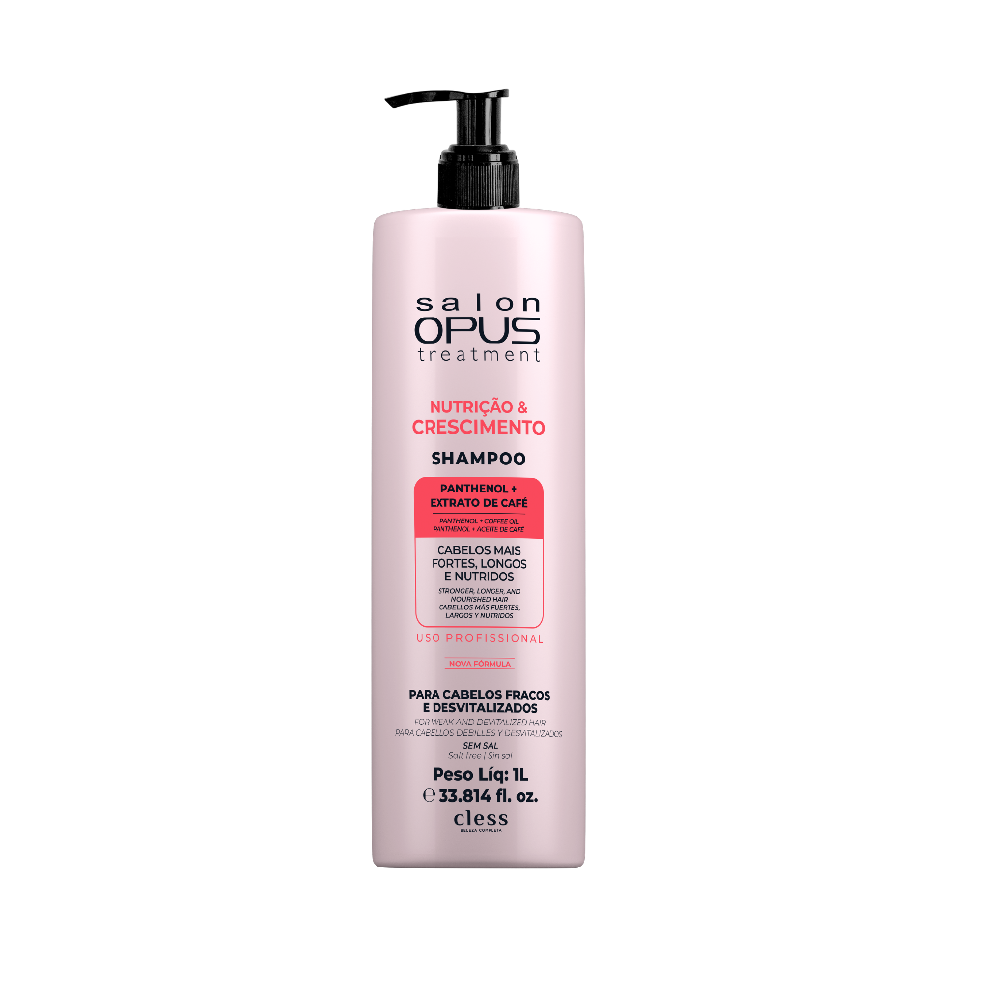 Shampoo Professional Nutrição & Crescimento Salon Opus 1L: Conheça