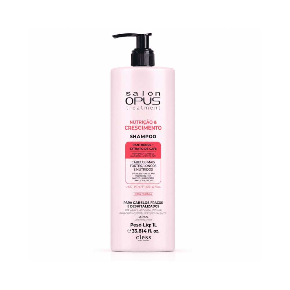 Shampoo Professional Nutrição & Crescimento Salon Opus 1L