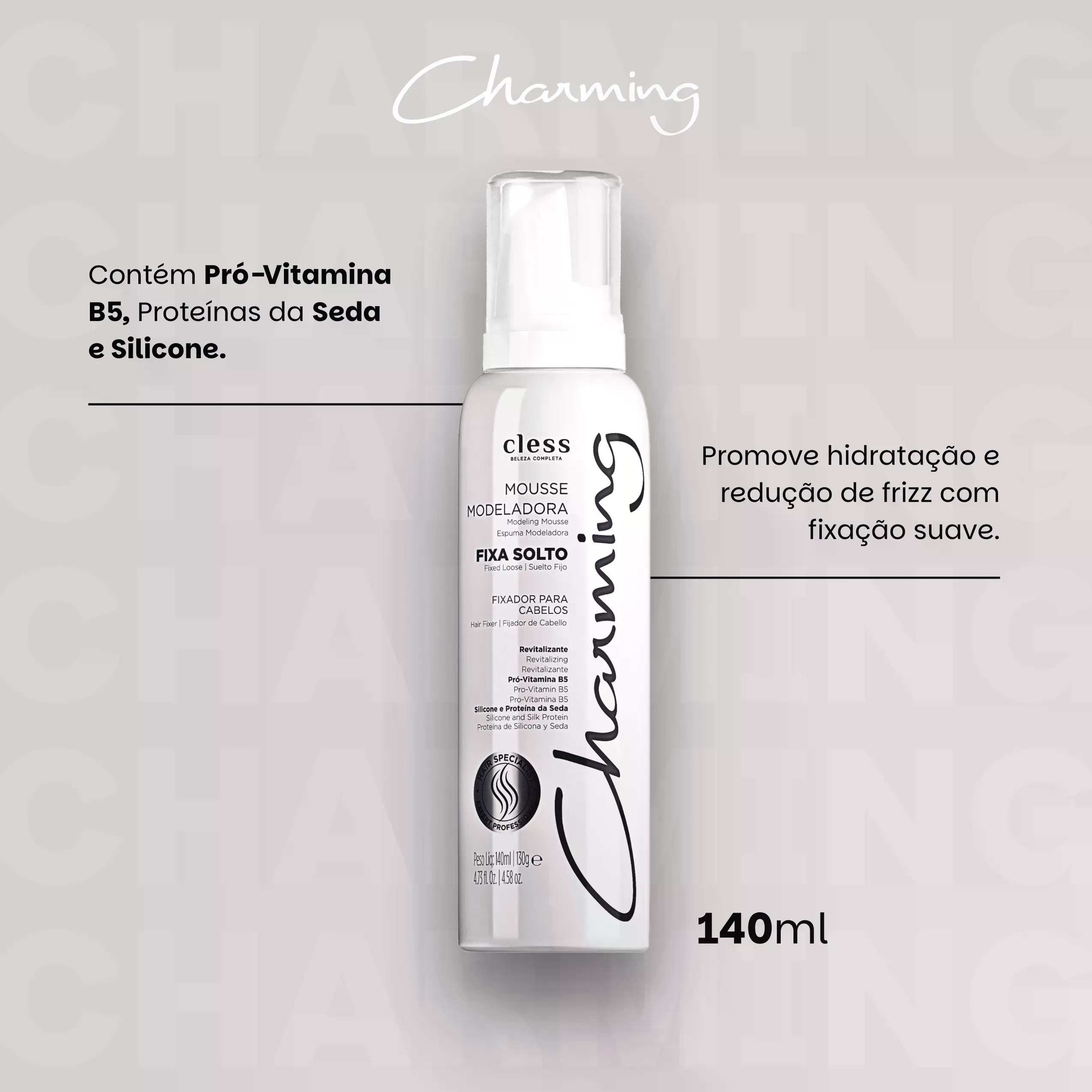 Mousse Modelador Fixa Solto